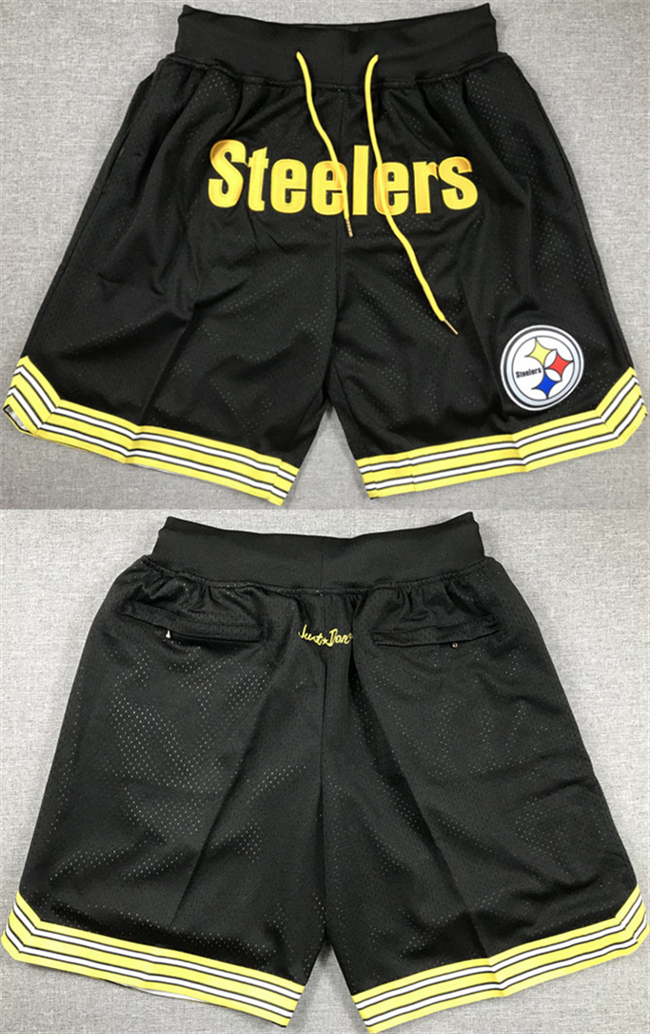 Men's Pittsburgh Steelers Black Shorts